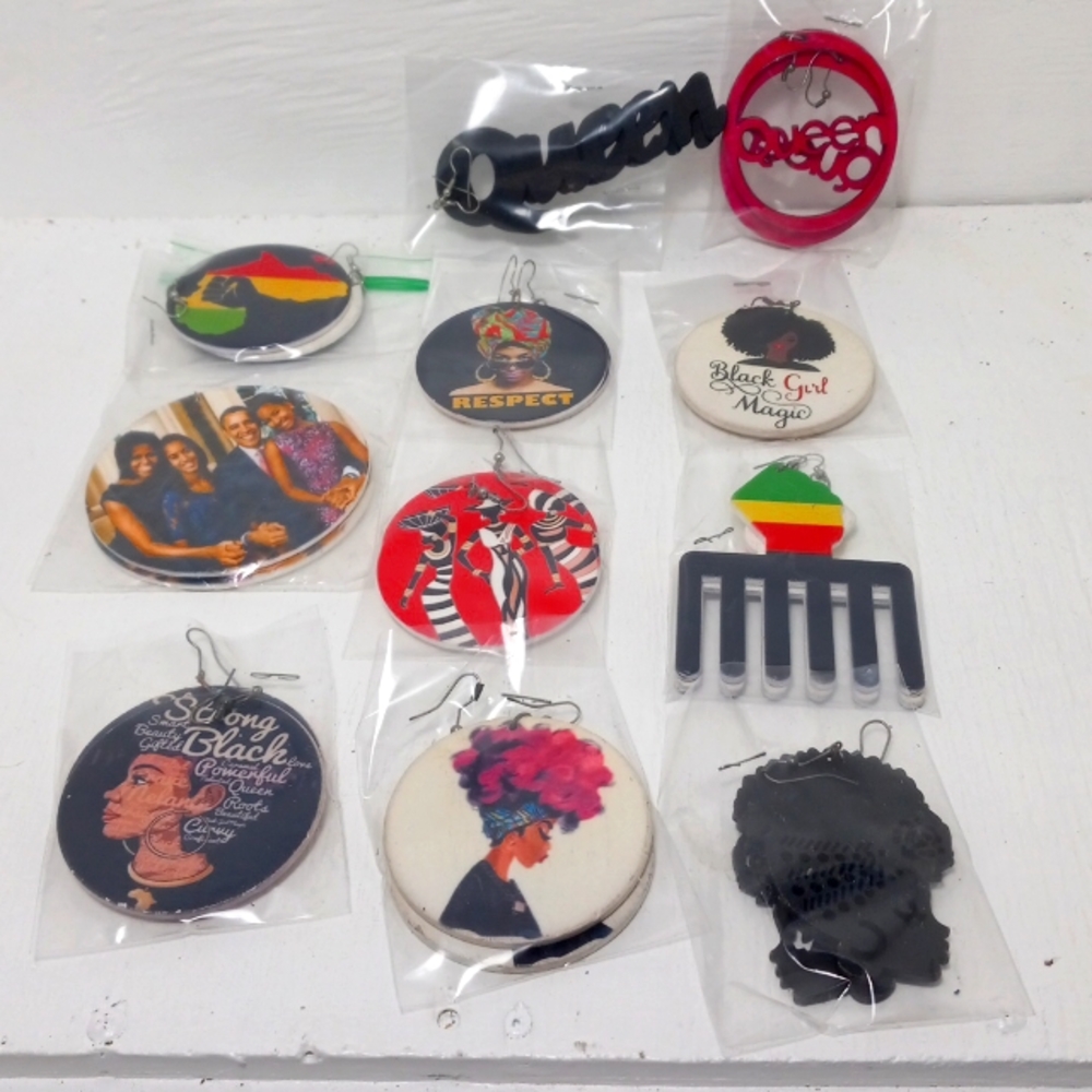 J-1  fabulous unique earring lot